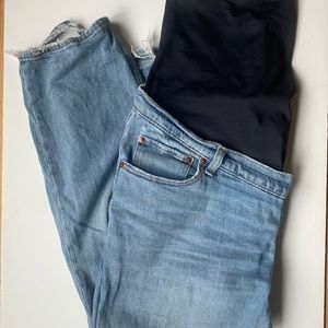 Abercrombie straight leg maternity jeans